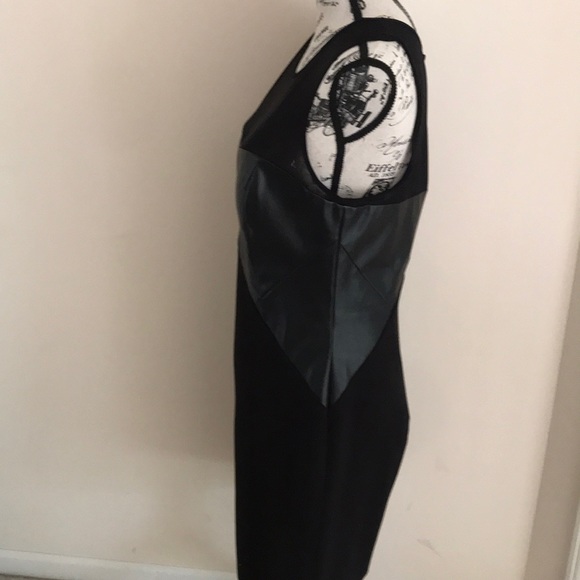 AIDAN MATTOX Sheer leather dress - Picture 2 of 5